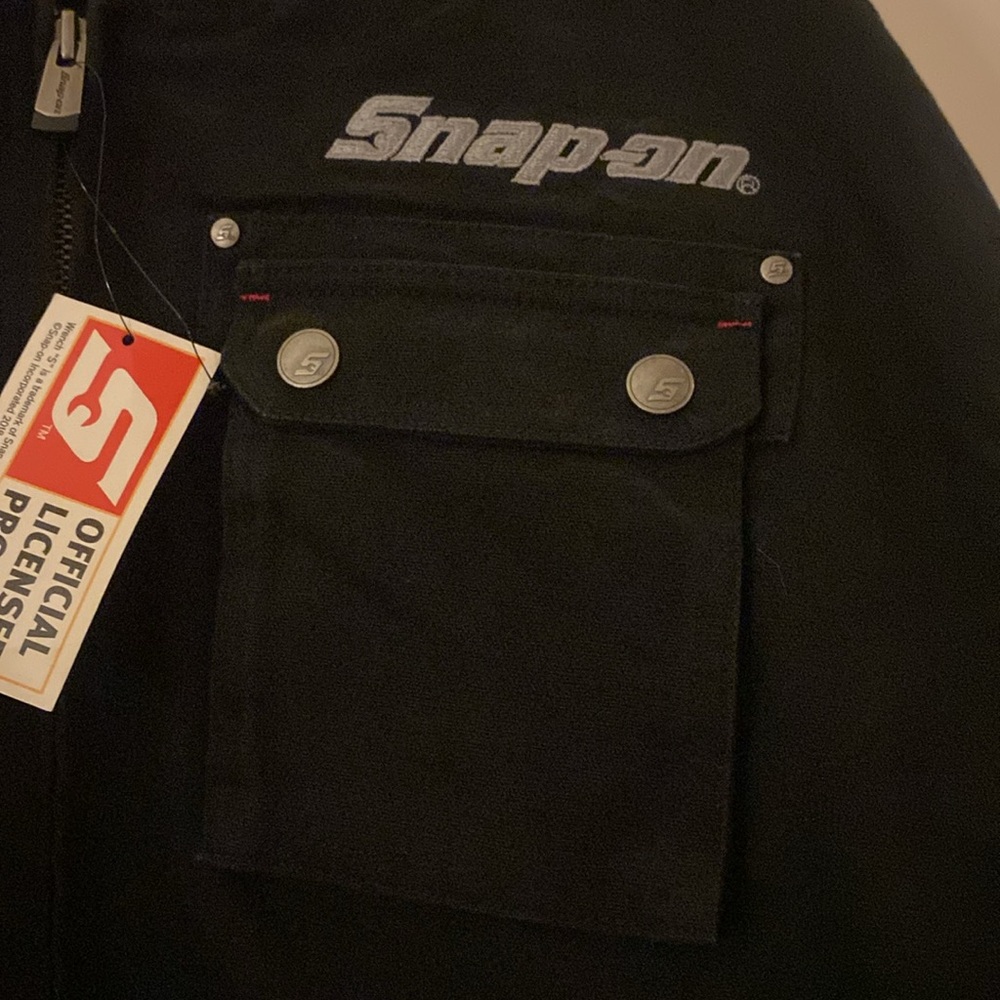 Snap-On Tools Black Winter Coat Jacket Utility Po… - image 2